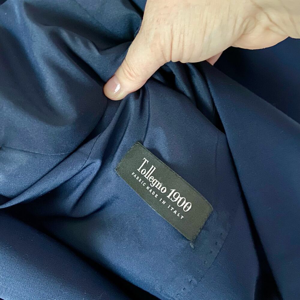J. Crew Tollegno 1900 Wool Jacket NAVY 14T - Picture 6 of 9